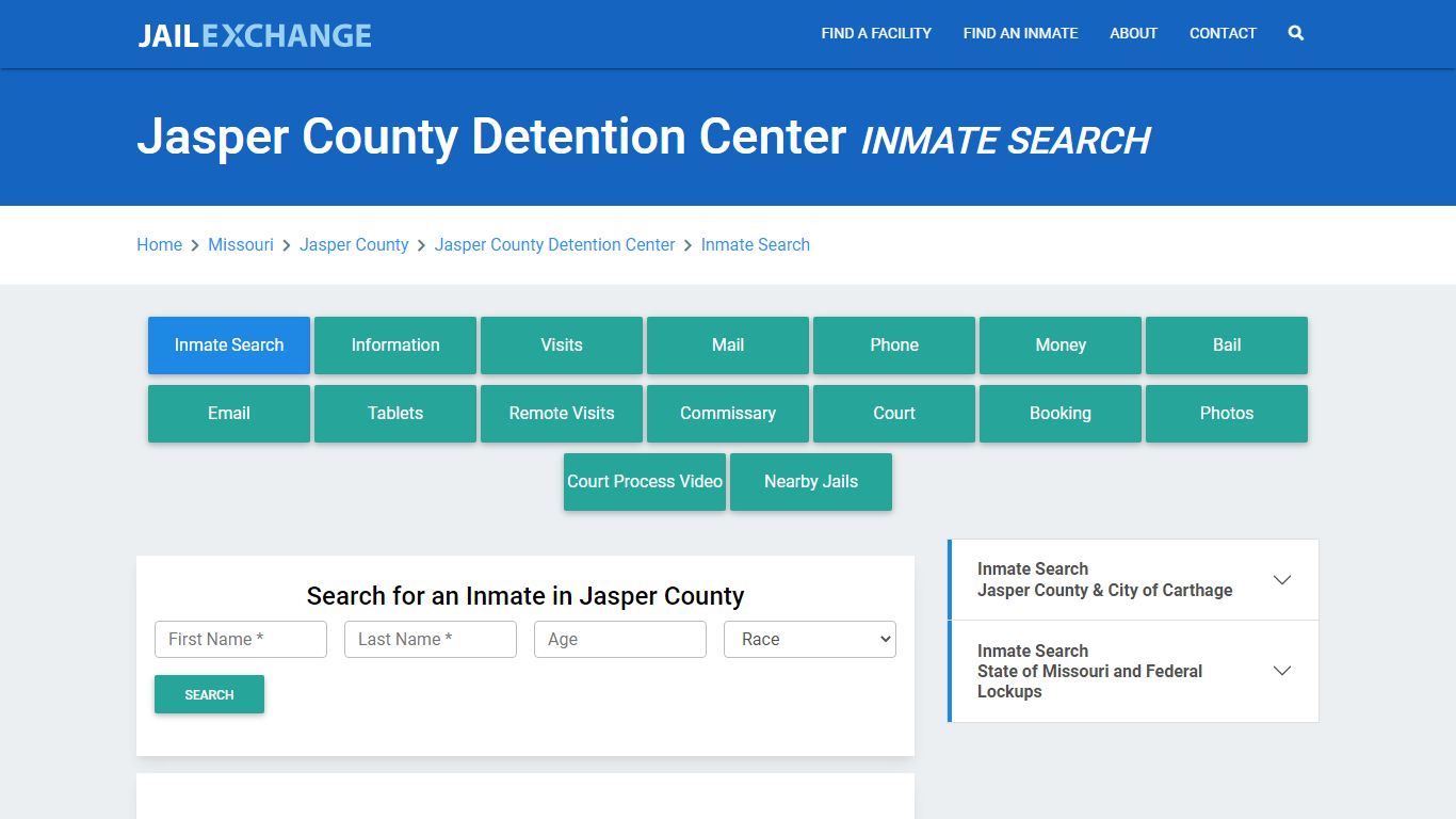 Jasper County Detention Center Inmate Search - Jail Exchange